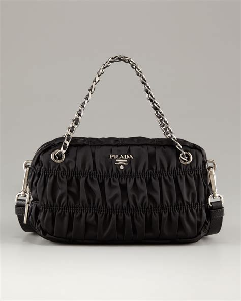 prada ruched bag|prada nylon purses.